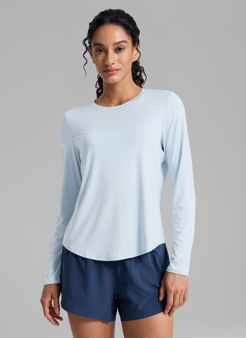 Men's Lightweight Polyester Long Sleeve Shirt | Breathable UPF 50+ Running Top 0