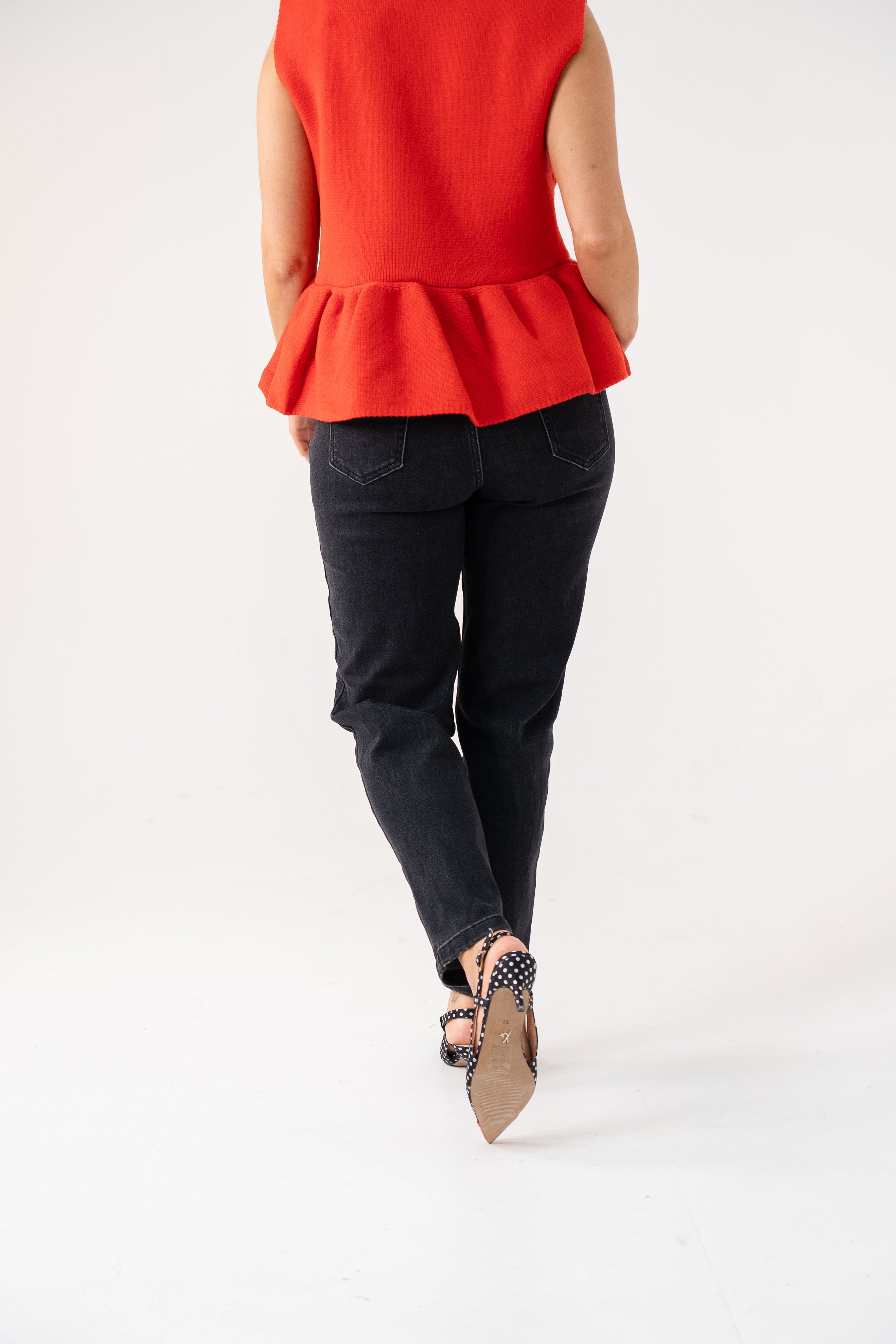 Women's Black Wash Denim Mom Jeans | High-Waisted Stylish Casual Pants 7