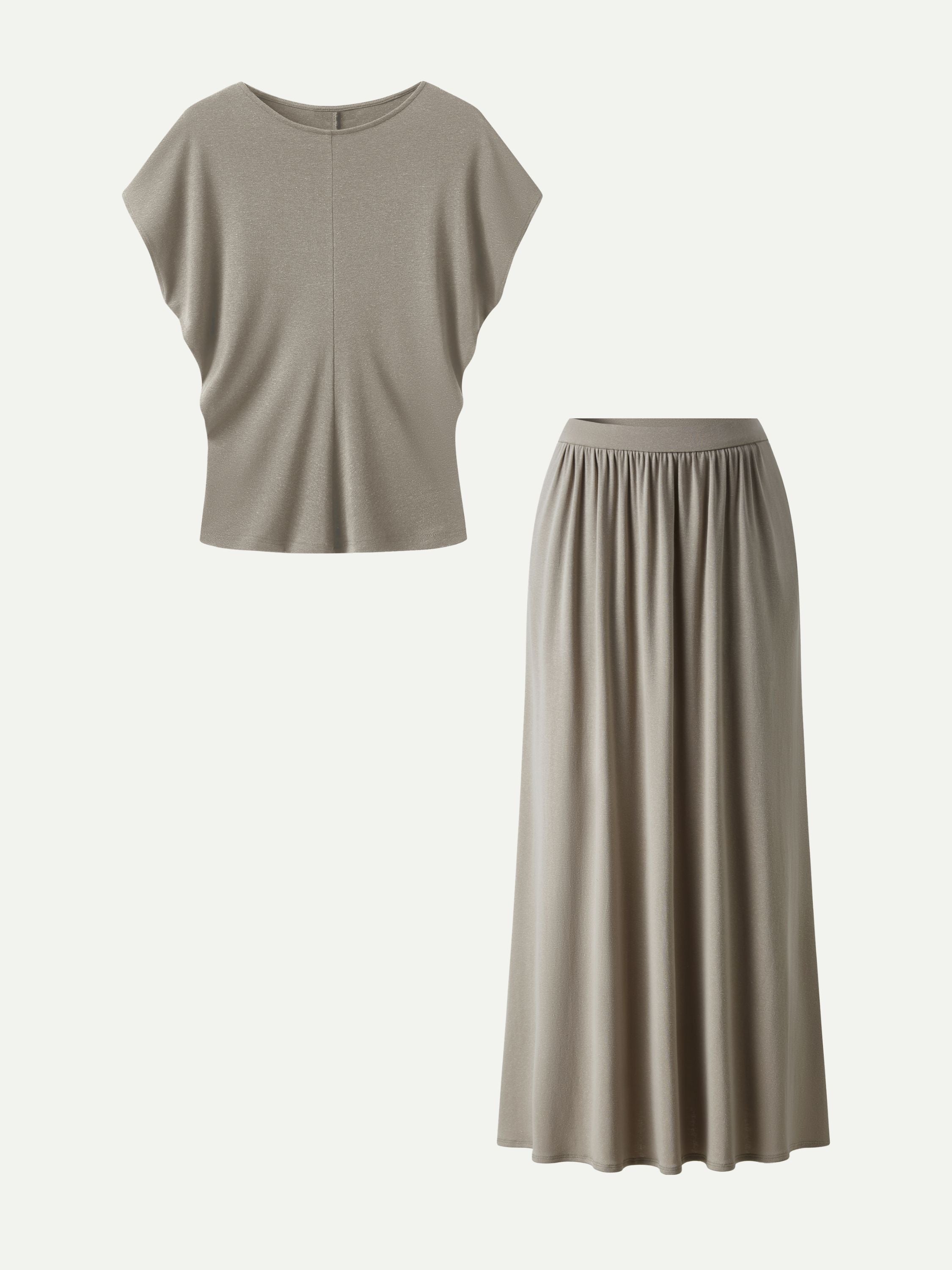 Women's Comfortable Cotton Maxi Dress Set | Elegant A-Line Summer Dress with Pockets 6