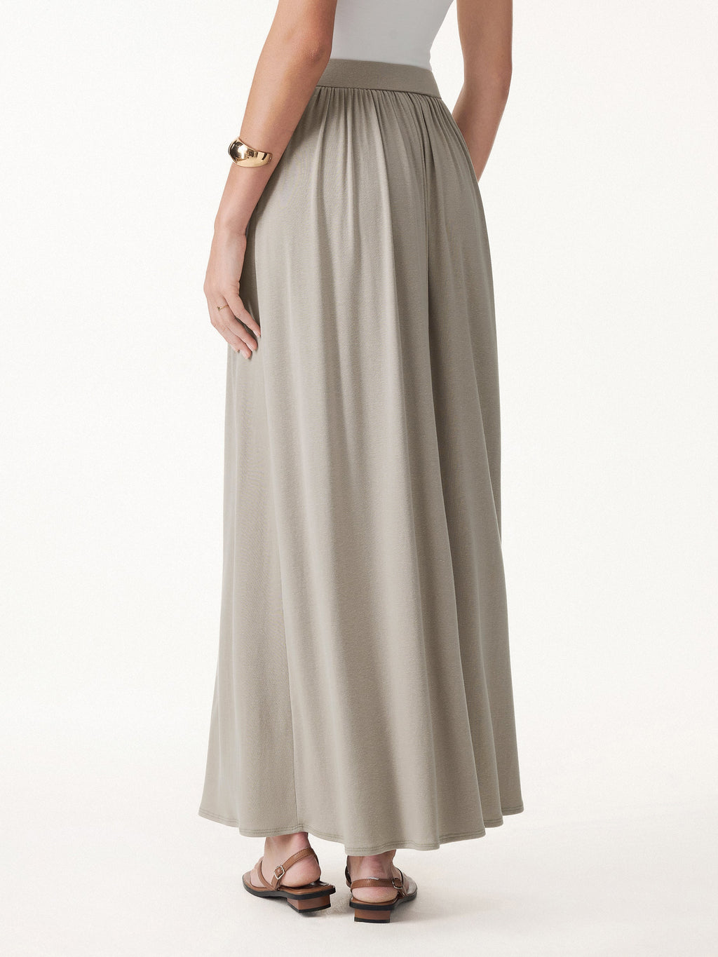 Women's Comfortable Cotton Maxi Dress Set | Elegant A-Line Summer Dress with Pockets 7