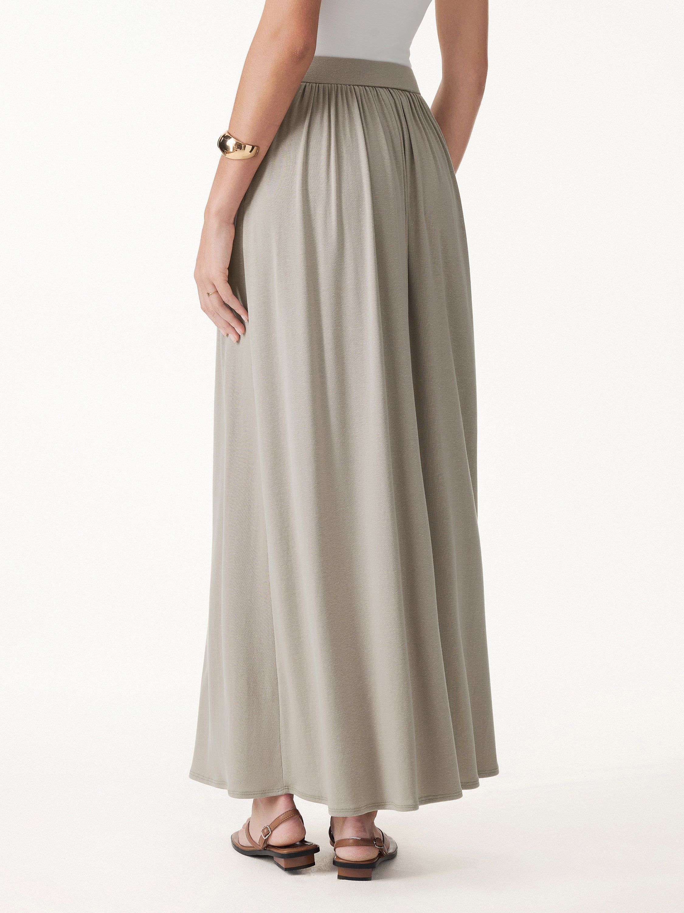 Women's Comfortable Cotton Maxi Dress Set | Elegant A-Line Summer Dress with Pockets 7
