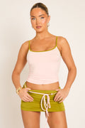 Women's Jersey Co-ord Set | Stylish Cami Top and Mini Skirt 0