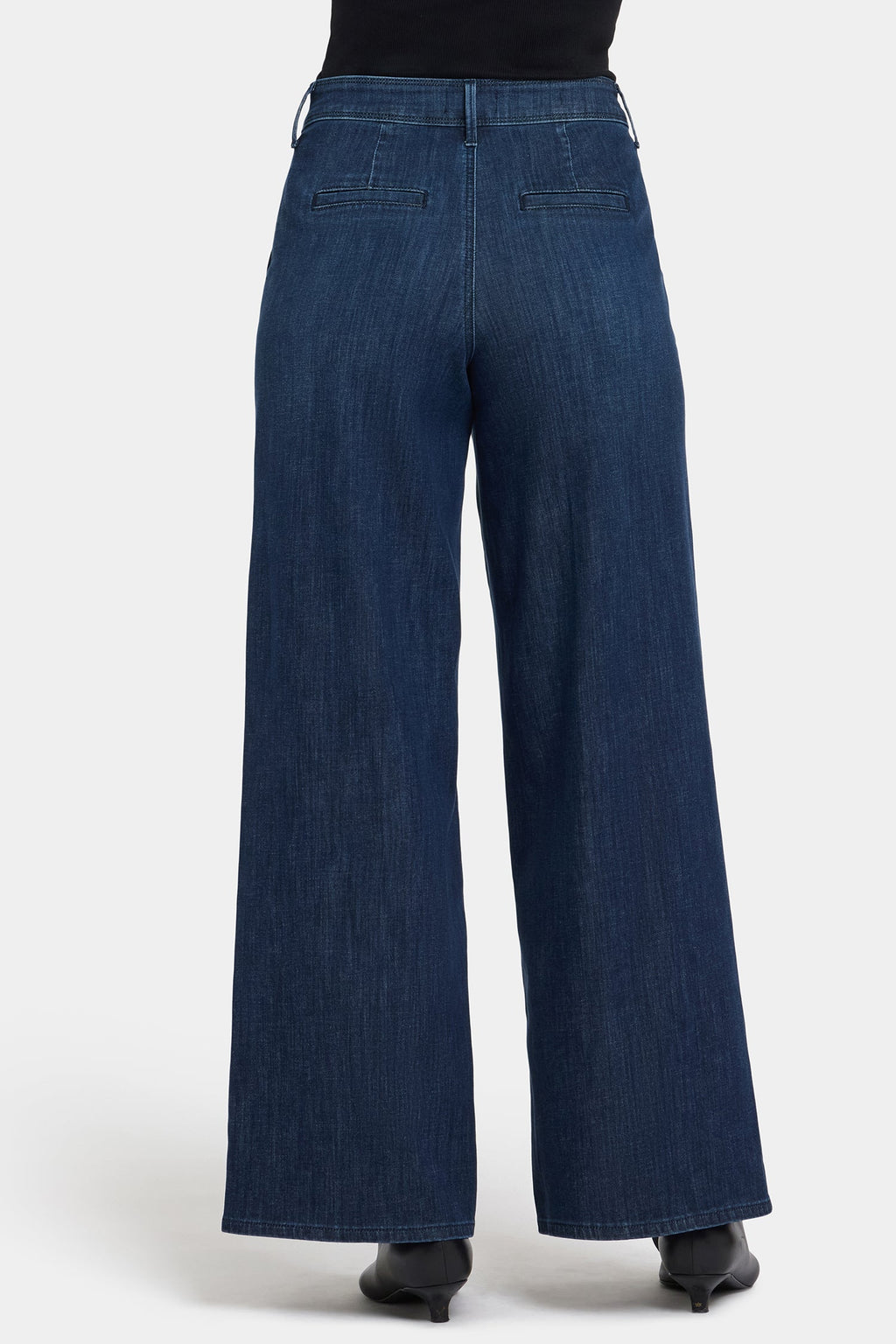 Women's Lightweight Denim Wide Leg Jeans | Flattering High Rise Casual Trousers 3