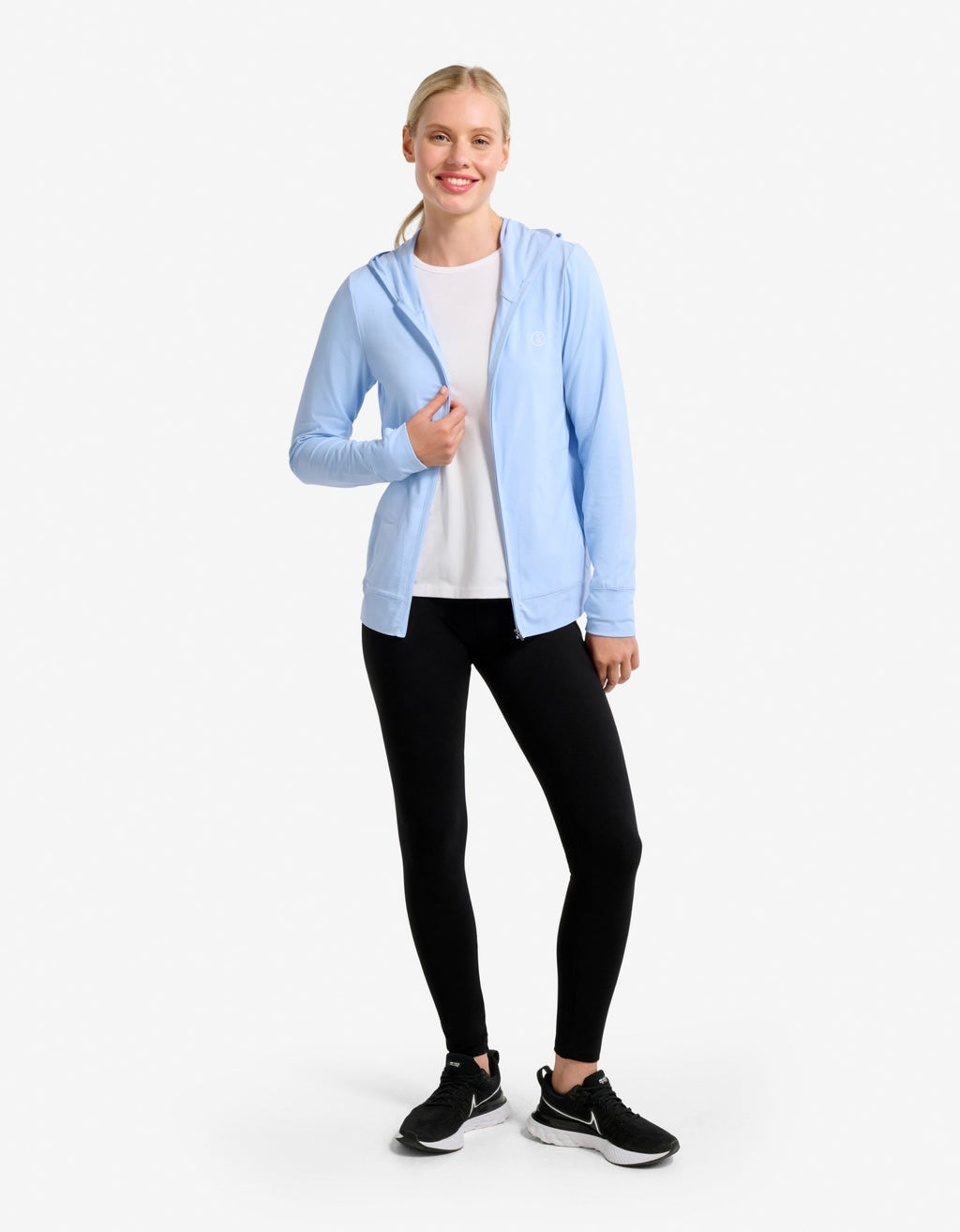 Women's Lightweight Natural Fiber Hooded Top | Stylish Breathable Sun Protection Top 1