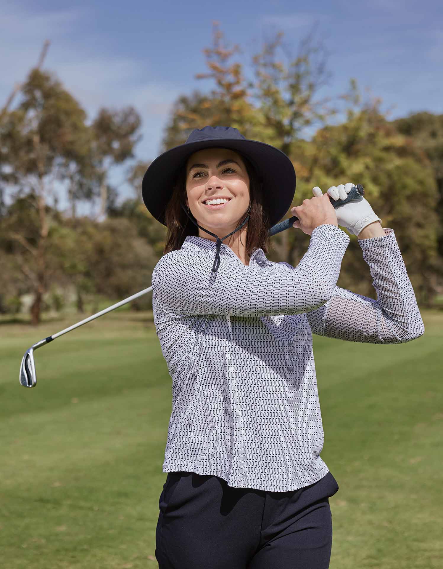Women's Lightweight UPF 50+ Zip Polo Shirt | Relaxed Fit Breathable Golf Shirt 1