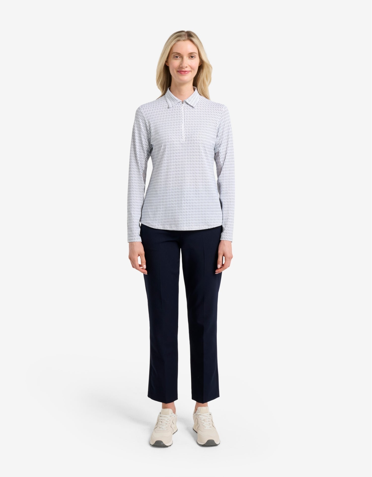 Women's Lightweight UPF 50+ Zip Polo Shirt | Relaxed Fit Breathable Golf Shirt 6