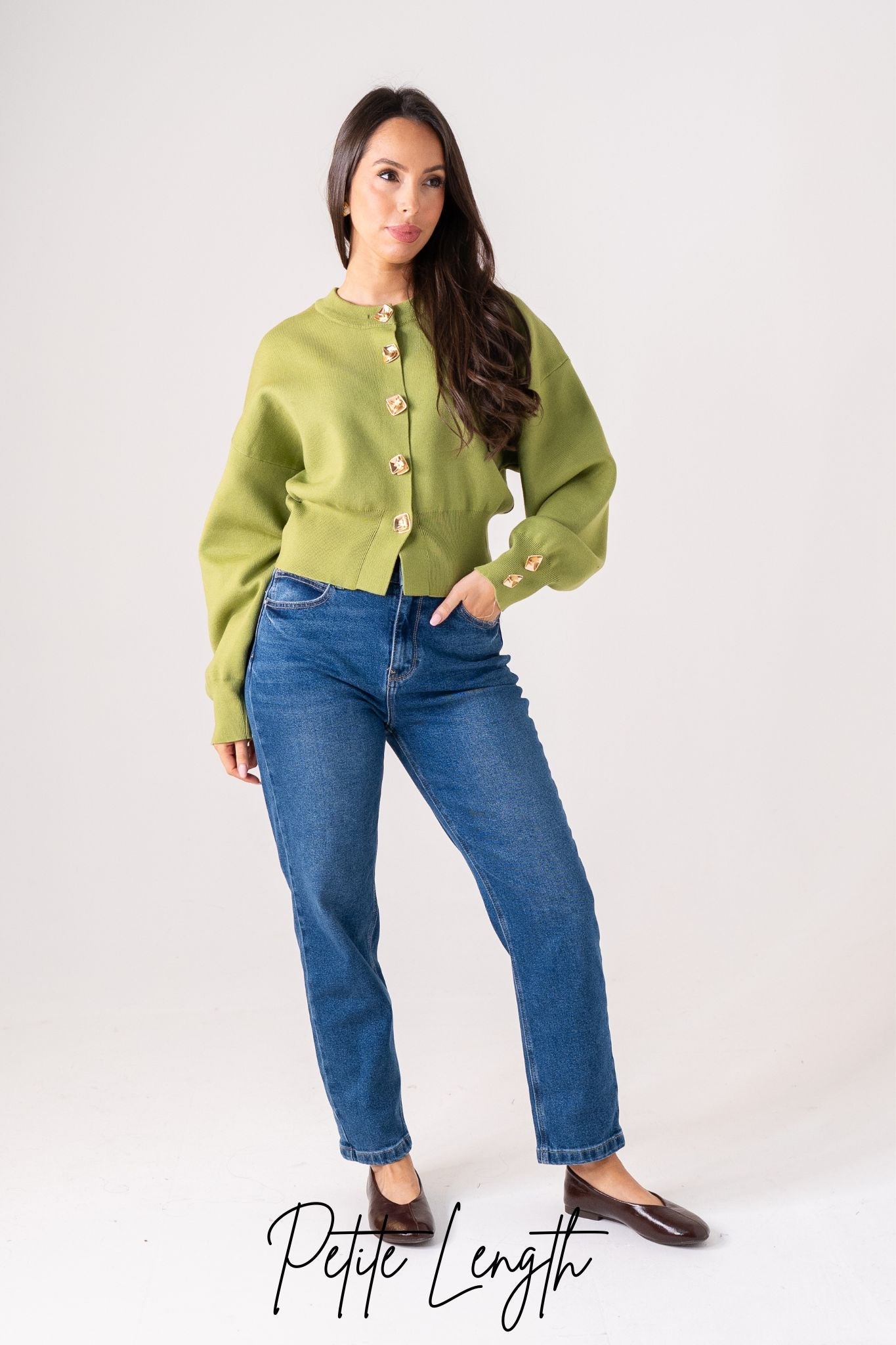 Women's Mid Wash Denim Mom Jeans | Trendy High-Waist Casual Fit 1