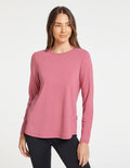 Women's Natural Fiber Long Sleeve Swing Top | Comfortable Flattering Sun Protective Shirt 0