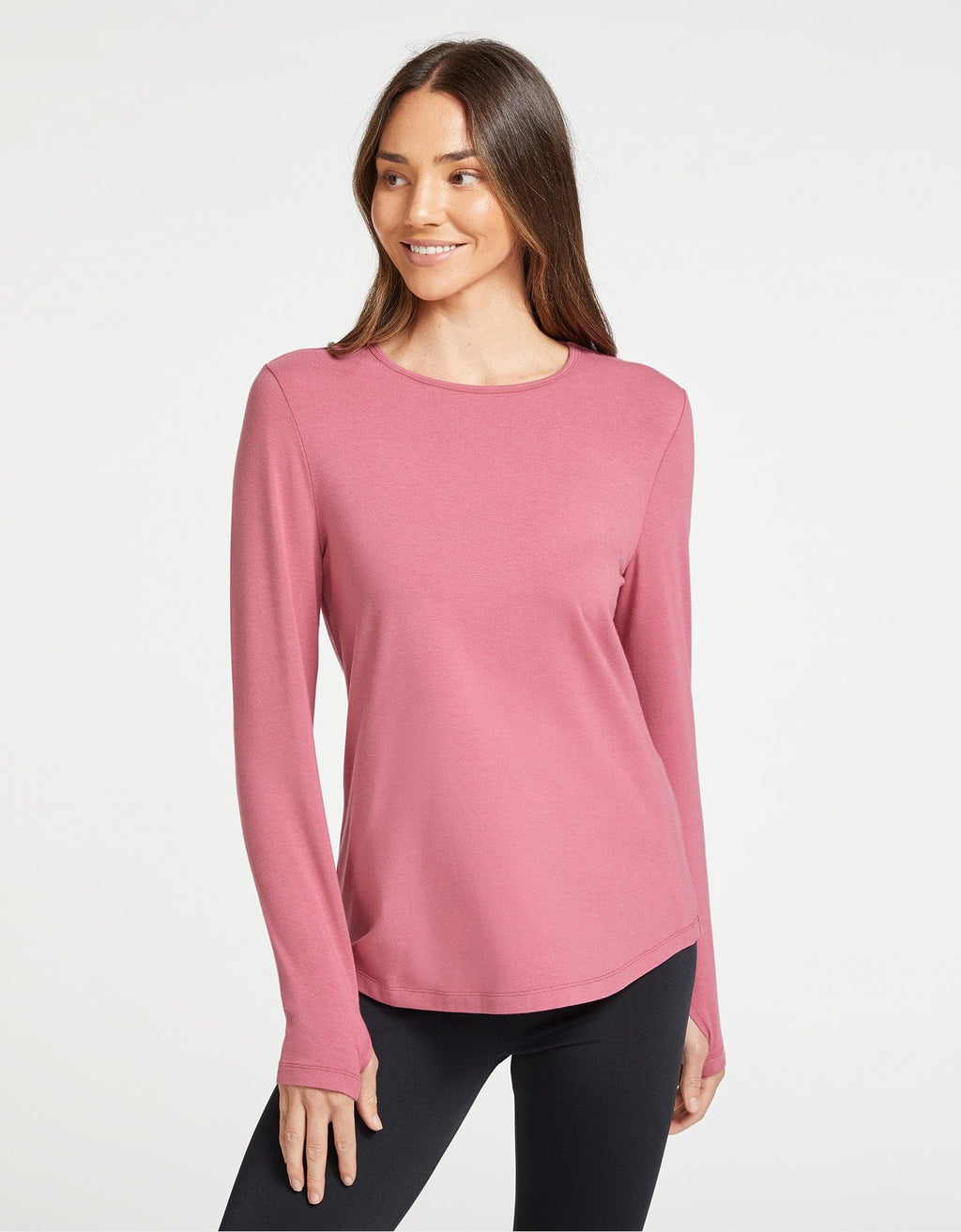 Women's Natural Fiber Long Sleeve Swing Top | Comfortable Flattering Sun Protective Shirt 2