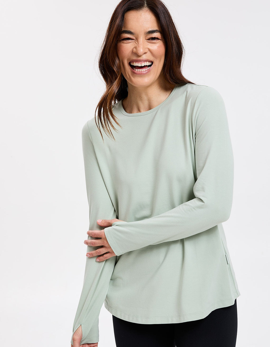 Women's Natural Fiber Long Sleeve Swing Top | Comfortable Flattering Sun Protective Shirt 4