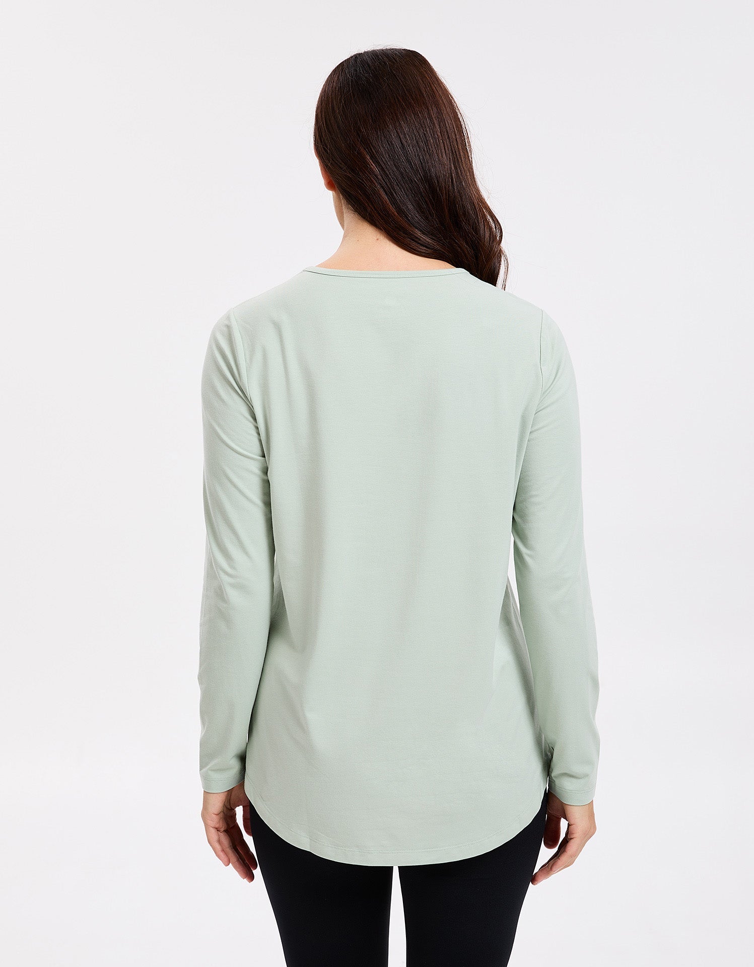 Women's Natural Fiber Long Sleeve Swing Top | Comfortable Flattering Sun Protective Shirt 6
