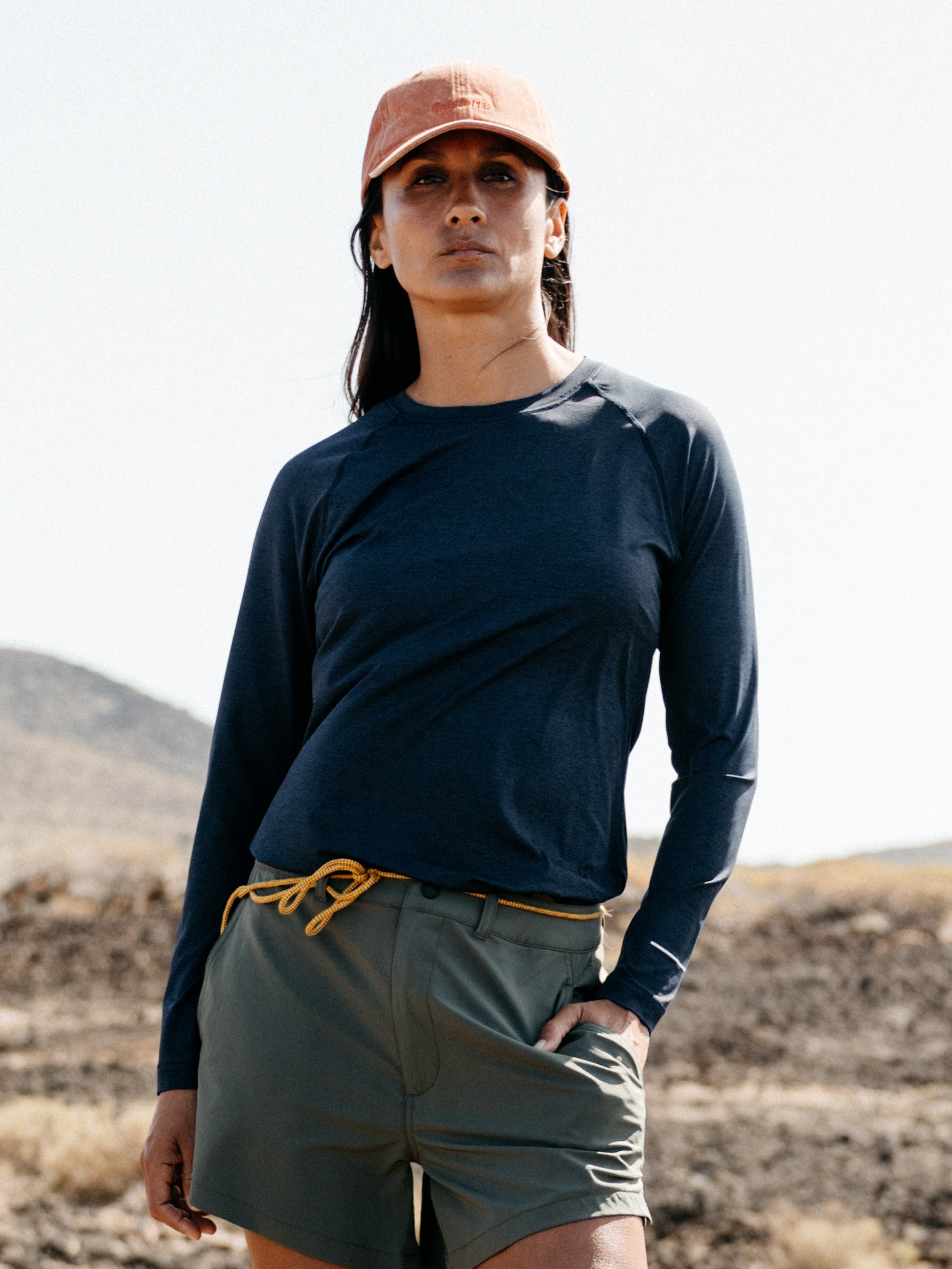 Women's Recycled Polyester Long Sleeve T-Shirt | Cool Relaxed Sun Protection Top 1