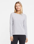 Women's Soft Cotton-Bamboo Long Sleeve T-Shirt | Comfortable Sun Protection Top 0
