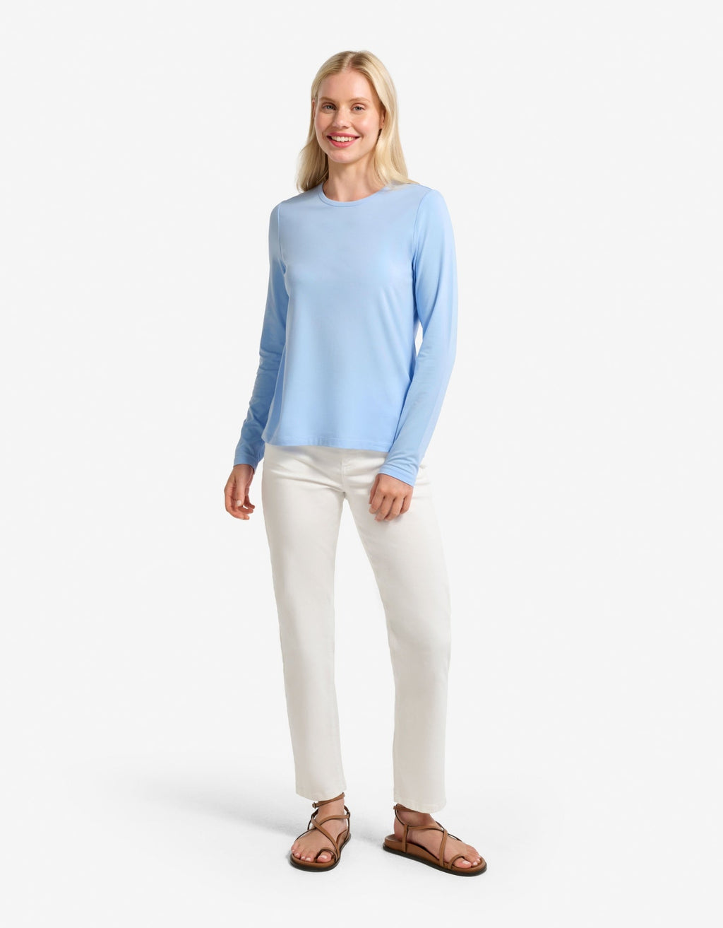 Women's Soft Cotton-Bamboo Long Sleeve T-Shirt | Comfortable Sun Protection Top 5