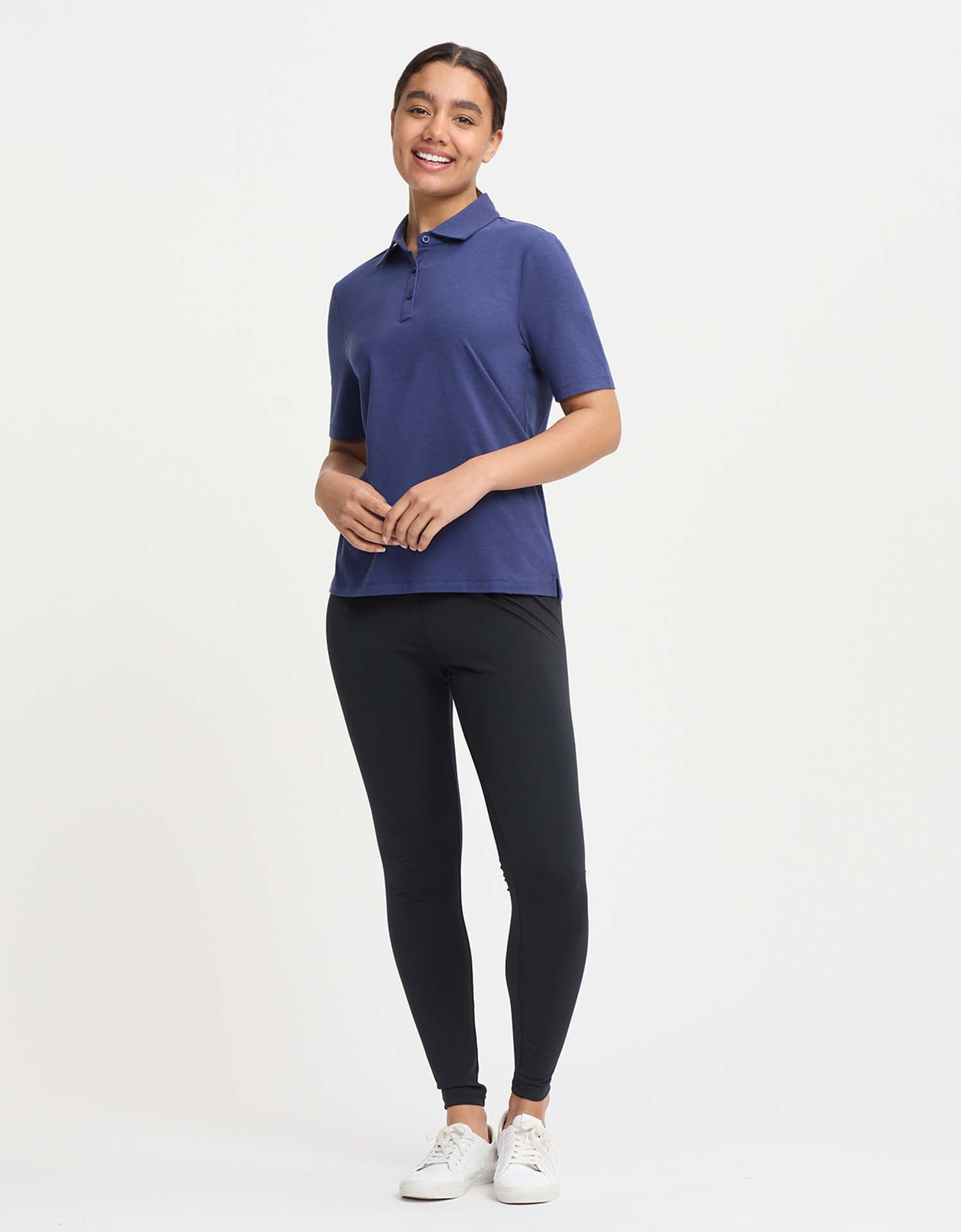 Women's Soft Cotton Short Sleeve Polo Shirt | Comfortable UPF 50+ Sun Protection Top 1
