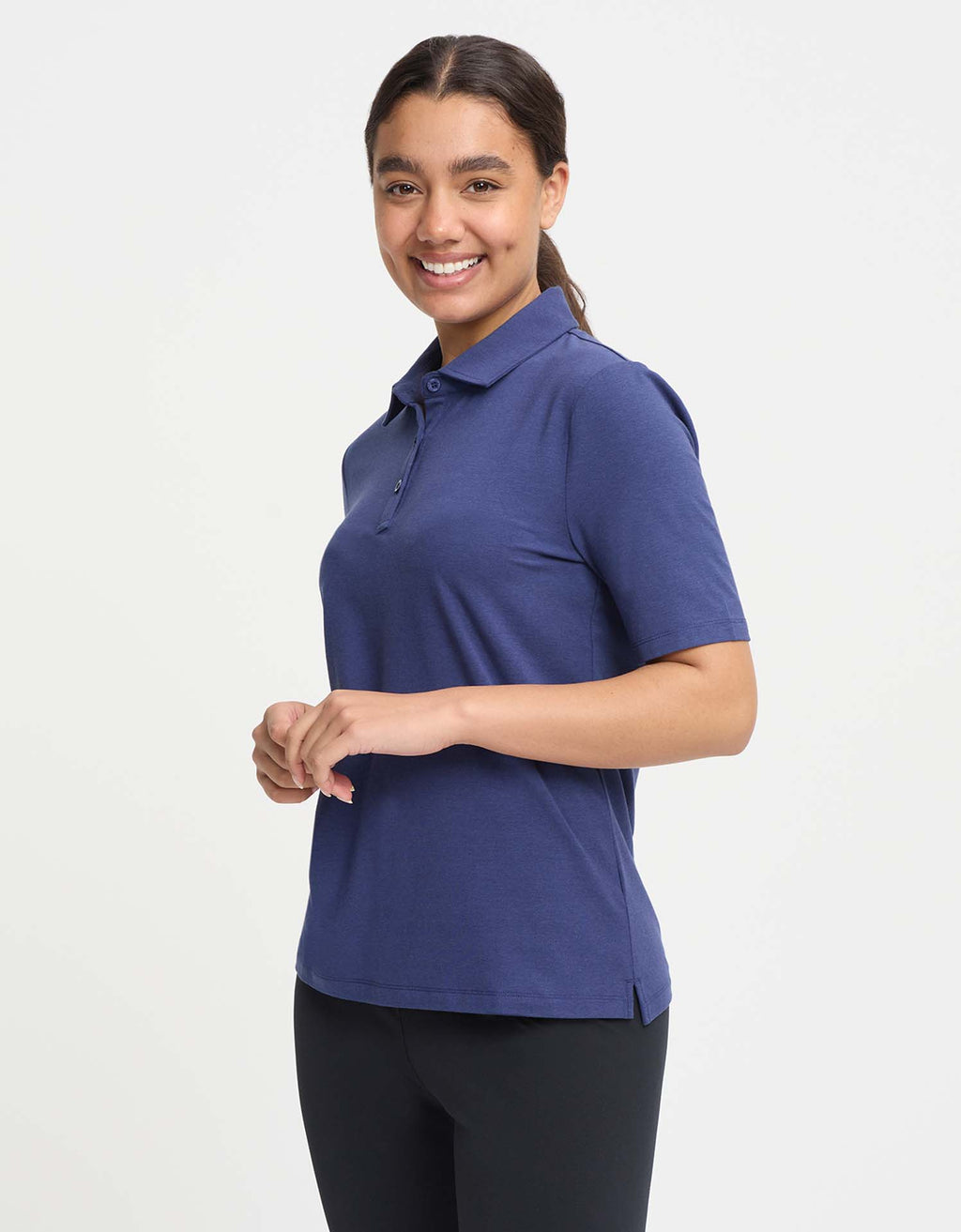 Women's Soft Cotton Short Sleeve Polo Shirt | Comfortable UPF 50+ Sun Protection Top 2