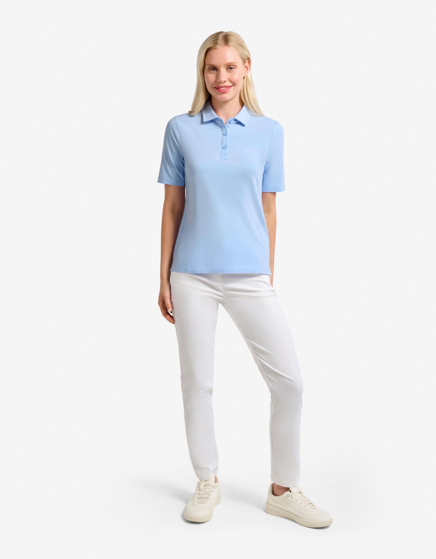 Women's Soft Cotton Short Sleeve Polo Shirt | Comfortable UPF 50+ Sun Protection Top 4