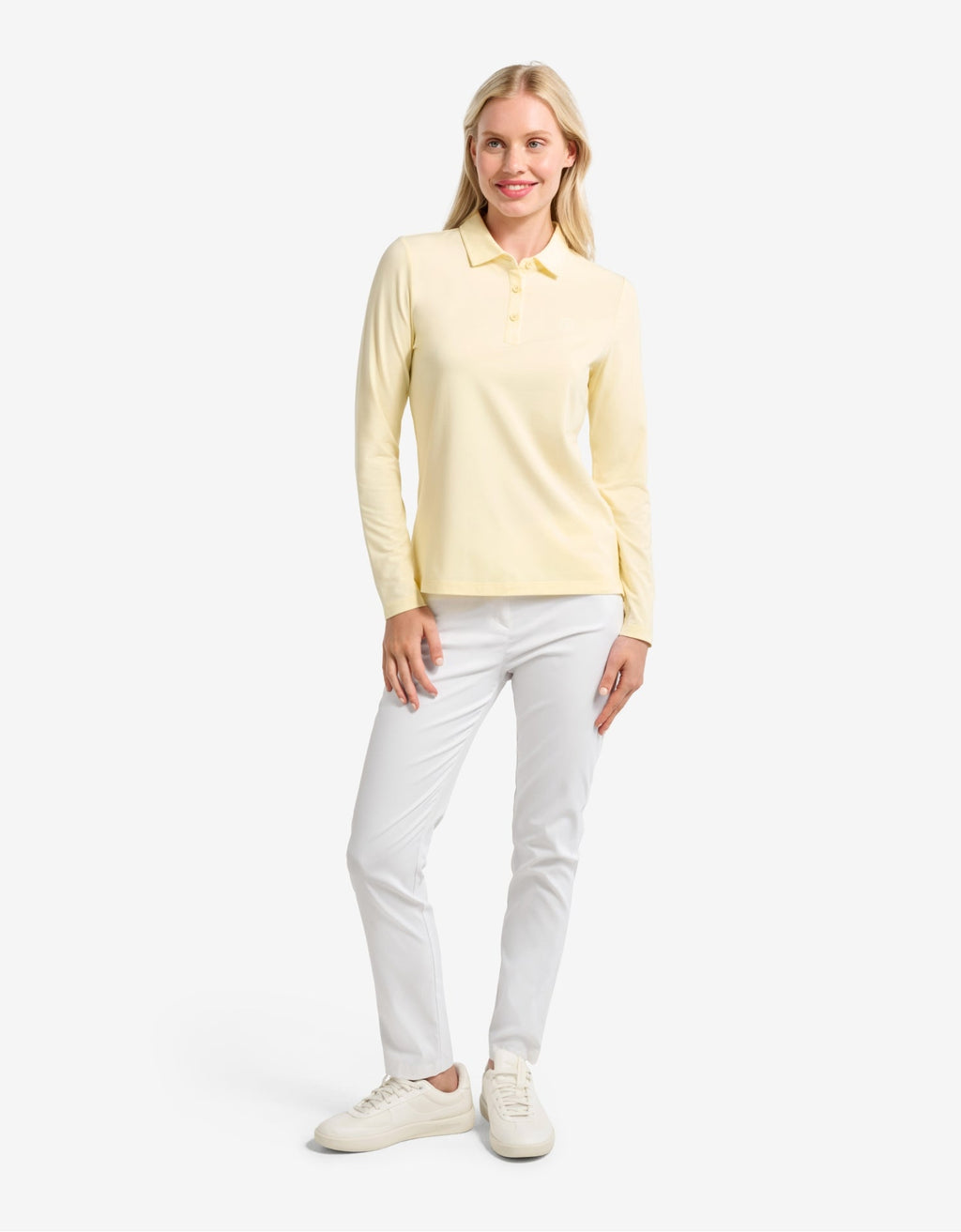 Women's Soft Natural Fiber Long Sleeve Polo Shirt | Comfortable Breathable Sun Protection Top 1