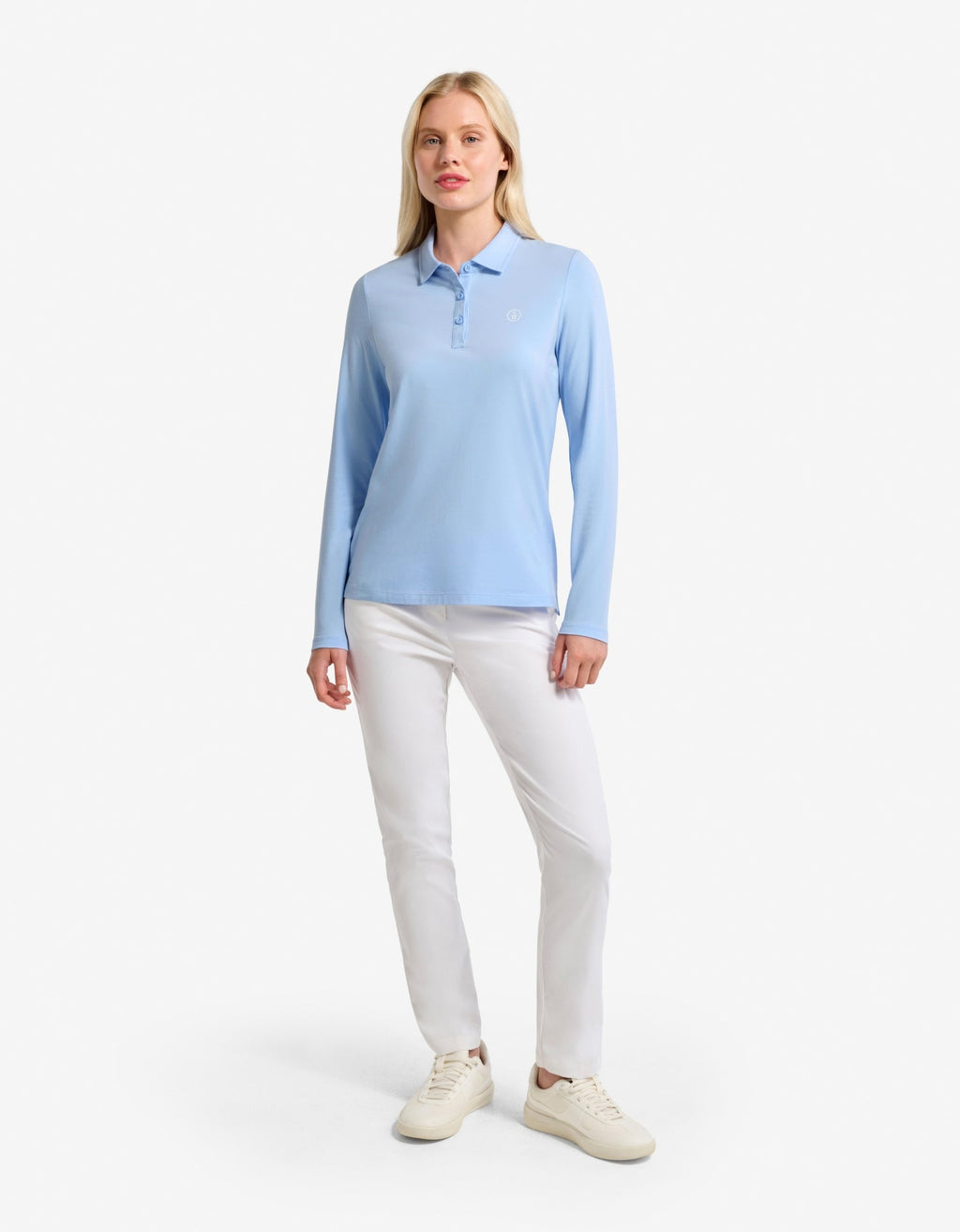 Women's Soft Natural Fiber Long Sleeve Polo Shirt | Comfortable Breathable Sun Protection Top 6