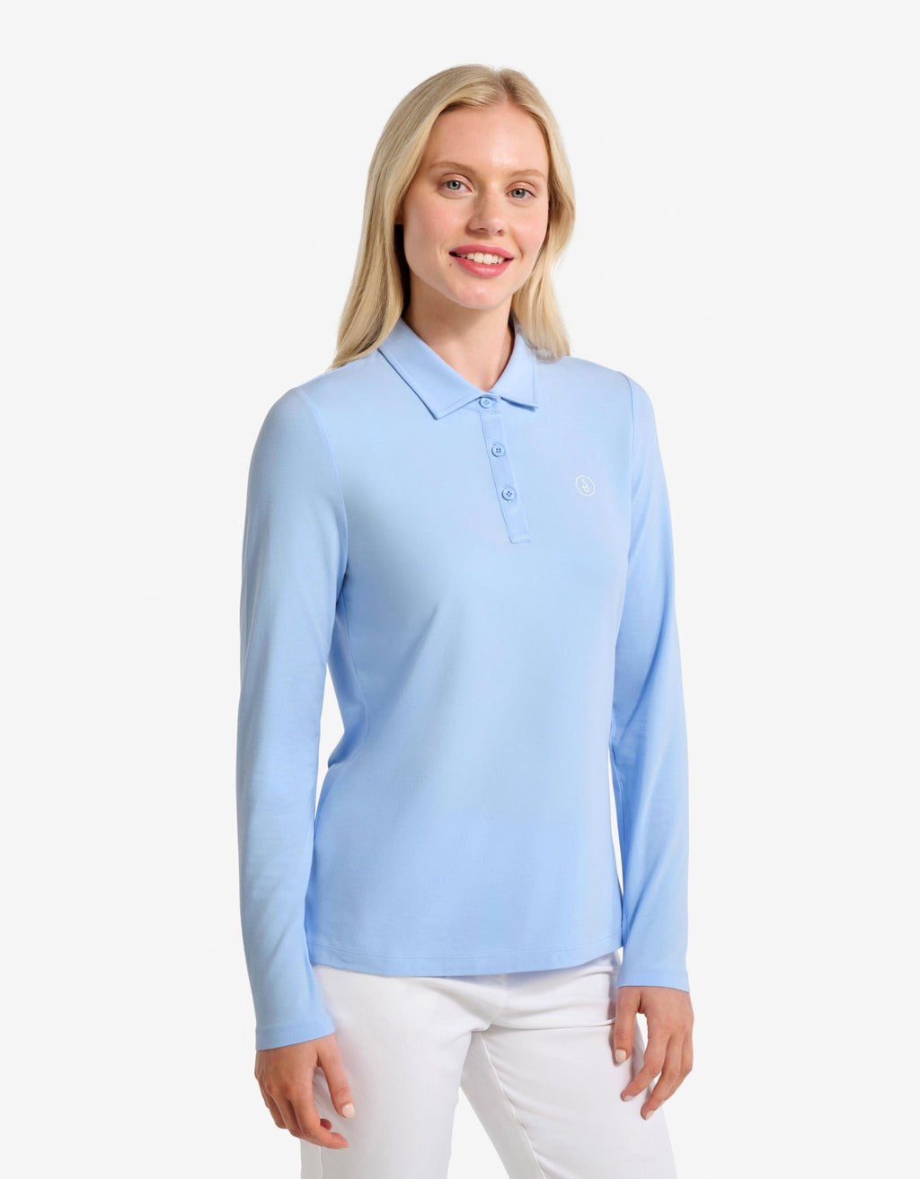 Women's Soft Natural Fiber Long Sleeve Polo Shirt | Comfortable Breathable Sun Protection Top 8