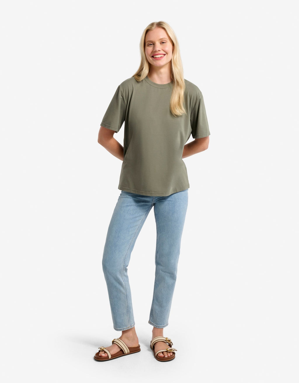 Women's Soft Natural Fibre T-Shirt | Relaxed Fit Lightweight Sun Protection Top 6