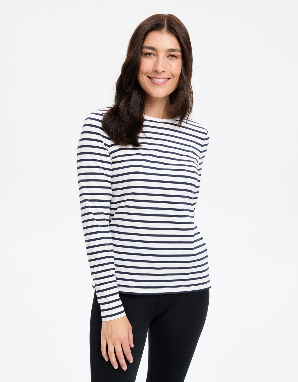 Women's Soft Striped Long Sleeve T-Shirt | Lightweight UPF 50+ Sun Protection 1