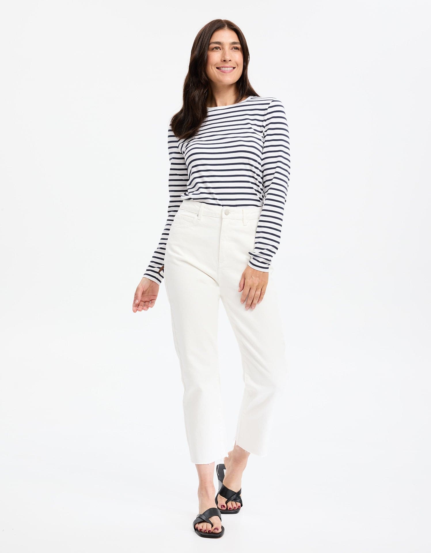 Women's Soft Striped Long Sleeve T-Shirt | Lightweight UPF 50+ Sun Protection 4