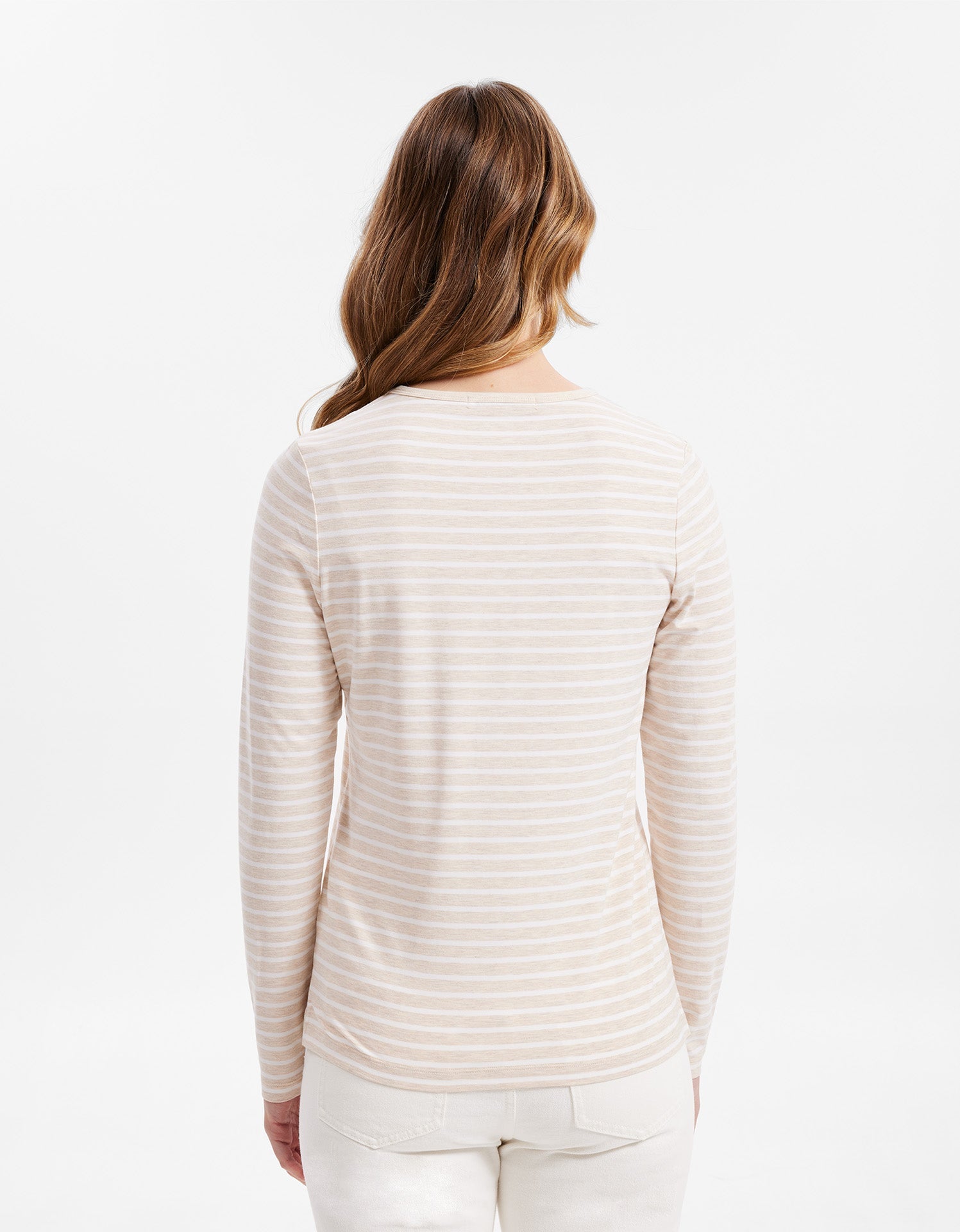 Women's Soft Striped Long Sleeve T-Shirt | Lightweight UPF 50+ Sun Protection 8