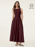 Women's Stretch Cotton Maxi Skirt Set | Stylish Two Piece Skirt and Top Outfit 0