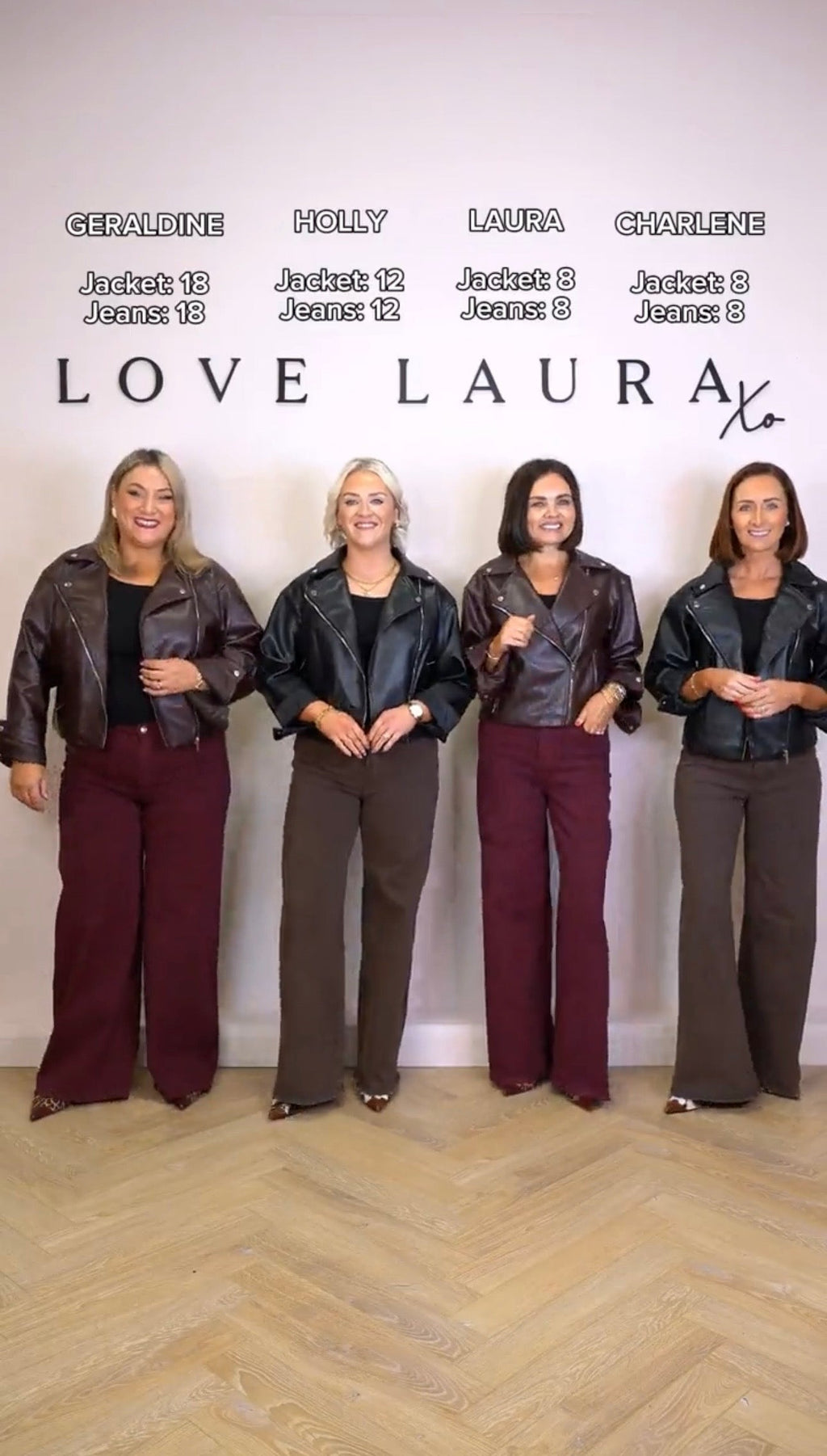 Women's Stretch Denim Jeans | Comfortable Burgundy Everyday Pants 5