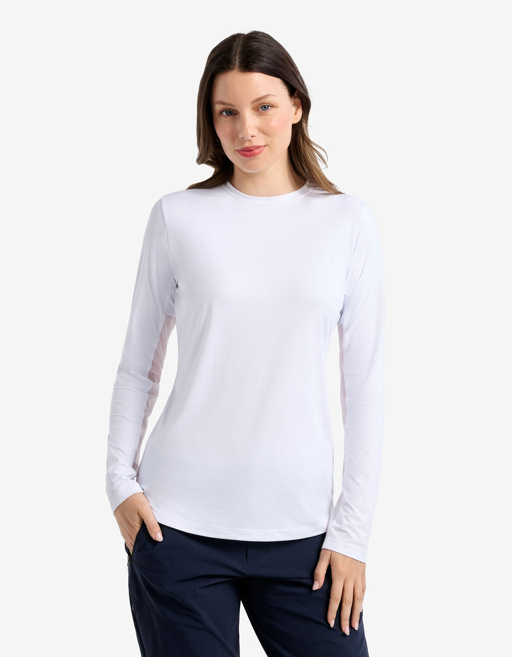 Women's UPF 50+ Mesh Long Sleeve T-Shirt | Comfortable Outdoor Activewear Top 0