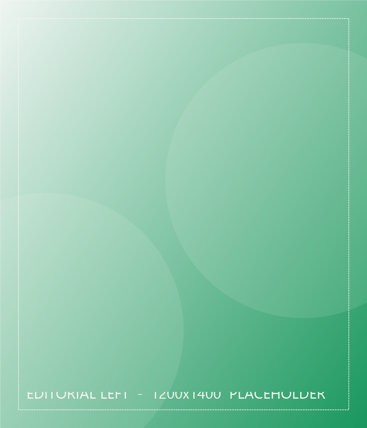 Placeholder editorial panel, left